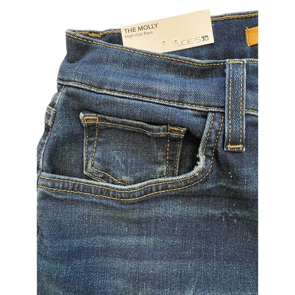 NWT Joe's Jeans The Molly High-Rise Flare Jean Womens 26 Blue Dark Wash Comfy - Picture 10 of 16